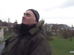 Брюнетки, Женские ноги, Семяизвержение, Молоденькие Old Ugly Guy Fucks Real Czech teen 18+ Street Whore In Public
