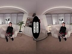 Британки, Женские ноги, Латекс, Мастурбация, Секс игрушки Brook Logan Sexy Secretary With Black Stockings Pleasures Herself Joi - 8k Vr