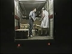 Ménagère française enculée en collants