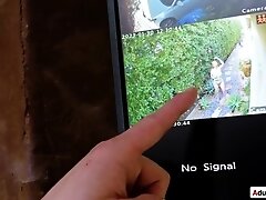 Why is my big tits milf neighbor masturbating in the garden?