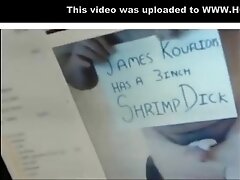 stocking girl plays with two dildos