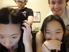 Hot asian teens 18+ fuck around with white boys