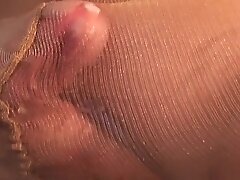 Creaming pantyhose