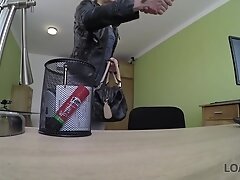 Скрытая камера, Молоденькие LOAN4K. Loan manager can give teen 18+ chick credit if she pleases him