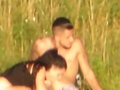 Отсос, Скрытая камера, Дрочат, Публичный секс, Подглядывание Riverbank pair