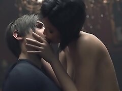 Anime Hentai In Ashley And Ada Jumping On Leon