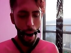 Sexy And Romantic. Tied Up Masturbated And Whipped By Masked Jock