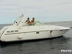 The Sexy Monika Sweetheart Has Her Asshole Penetrated While on a Yacht - Private Porn Sex Videos