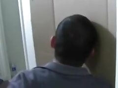 Two bi couples playing glory hole