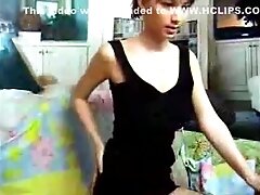 Russian teen 18+ plays with her soft tits