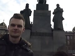 HUNT4K. Prague pickup and passionate sex for cash with hot brunette Jocelyne Z