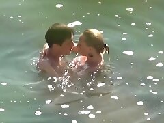 Having sex in the water without taking off panties