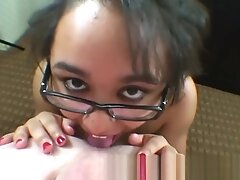 Redhead Tranny Sucking Thick Cock