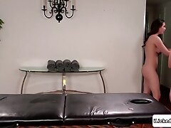 Serena Blair secretly fingering Casey Calvert after the set