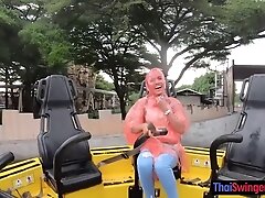 Big ass Thai amateur girlfriend fun day out with horny sex once back home