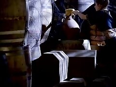 Younger blonde maid has some me time