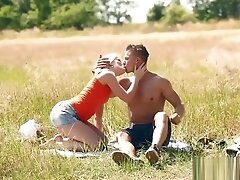 beauty sex missionary outdoor on grass