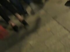 Candid hot junior girl with high heels sandals