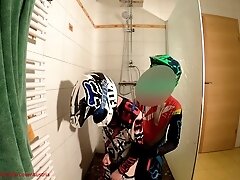 Boyfriend Fucks Me Hard At The Shower In Mx Gear