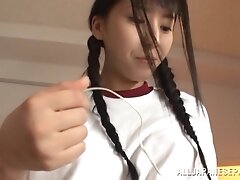 Yuuki likes deep masturbating her twat with toys