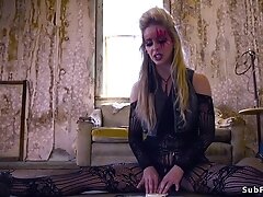 Busty sex witch dp banged outdoor