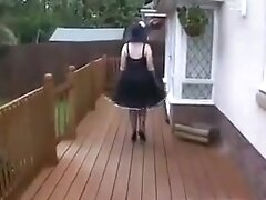 Classy milf in the garden