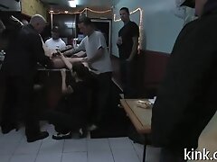 Public humiliation for sexy siren