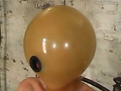 Latex slave girl tortured