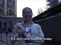 Любительское, Блондинки, Семяизвержение, Русское порно Cute Russian teen 18+ invites a stranger to fuck her